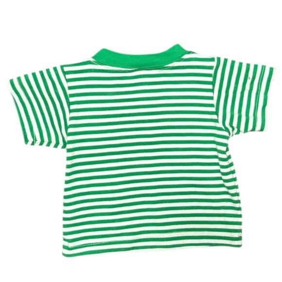 Claire & Charlie Green Striped Dinosaur Boys Shirt - Size 12m - Picture 2 of 4